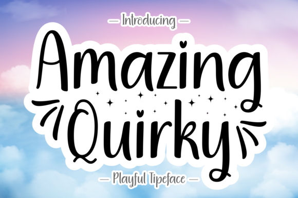 Amazing Quirky: A Playful Handwritten Font for Modern Designs