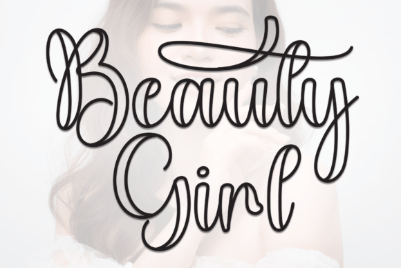 Beauty Girl Font: Elegant Script for Creative Projects