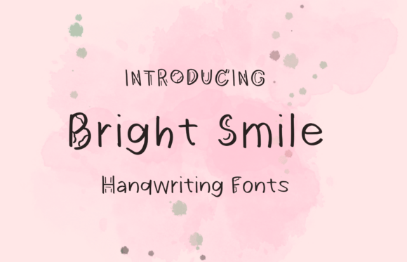 Bright Smile Font: A Handwritten Typeface Full of Joy