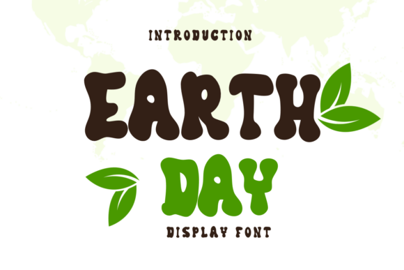 Discover the Earth Day Font for Natural Design Projects