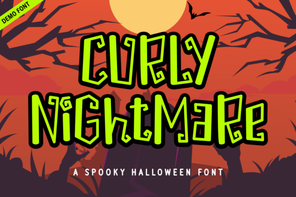Discover the Eerie Charm of Curly Nightmare Font