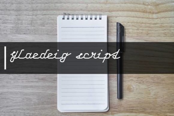 Glaedeig Script Font: A Modern Handwritten Typeface