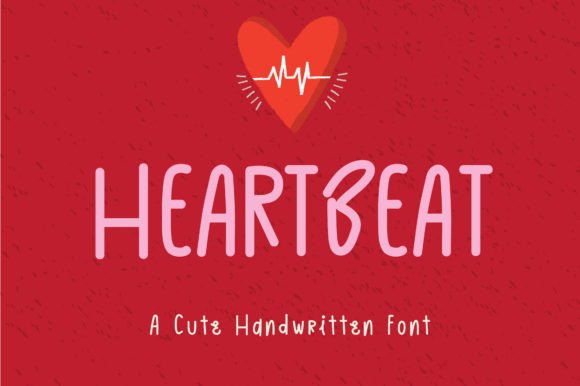 Heart Beat Font: Sweet Handwritten Charm for Designs