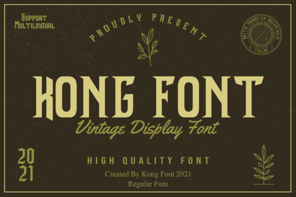 Kong Font: Bold Vintage Charm for Modern Designs