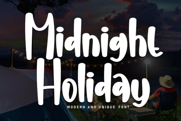 Midnight Holiday Font: A Sweet, Handwritten Typeface for Creative Projects