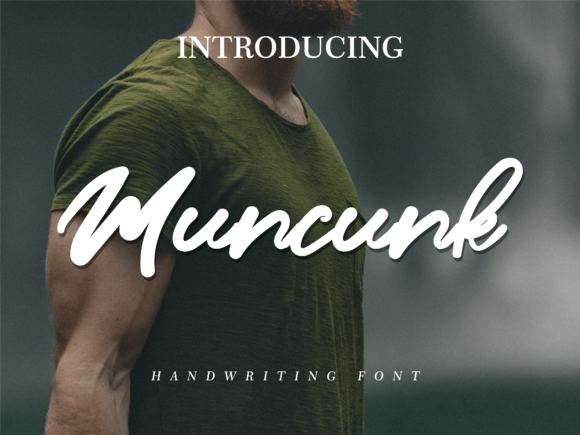Muncunk Font: Bold Handwritten Style for Modern Designers