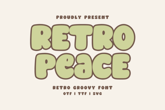 Retro Peace Regular Font: A Groovy Vibe for Modern Designs