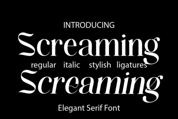 Screaming Font: A Bold Serif for Modern Design