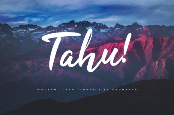 Tahu Font: A Bold Handwritten Typeface for Modern Designs