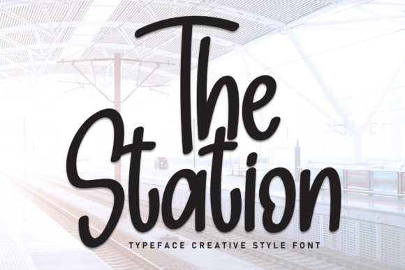 The Station Font: Sweet Handwritten Display Typeface